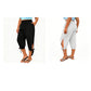 ☀️Pantaloni capri casual pentru femei, cu talie elastică