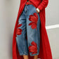 ✨👖Blugi largi Artistic Flower pentru femei