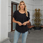 👚Bluză pentru femei cu mâneci petală și guler plisat