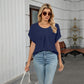 👚Bluză pentru femei cu mâneci petală și guler plisat