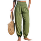 🌿Pantaloni lungi cu talie înaltă și pliuri
