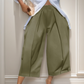 👖 REDUCERE DE 40% PENTRU TIMP LIMITAT! ✨ Pantaloni evazați plisați pentru femei – Cropped, talie elastică, 7 culori 🍁