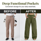 👖Pantaloni tip lanternă cu pliuri voluminoase
