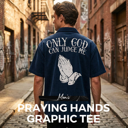 Tricou pentru bărbați cu grafică Mâinile în rugăciune