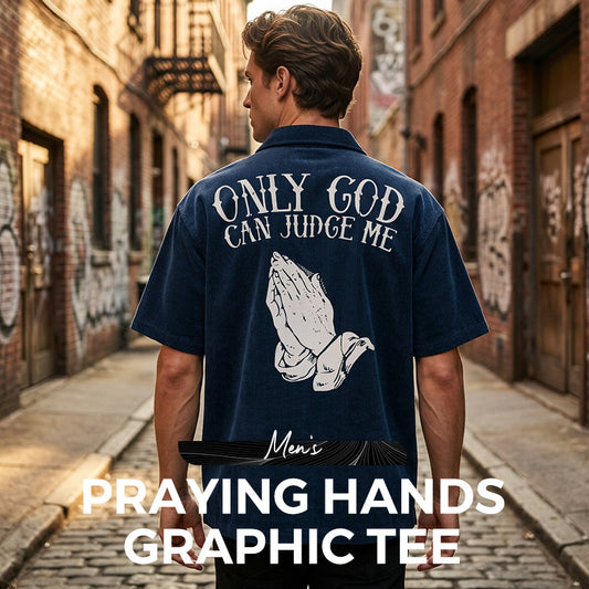 Tricou pentru bărbați cu grafică Mâinile în rugăciune