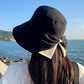 👒Vânzare de vară☀️Pălărie de soare cu boruri largi și fundă pentru femei