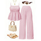🎉 2026 Sale — Over 50,000 Sold!💞Women's Casual Cami Top & Wide-Leg Pants Set