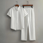 Set de cămașă și pantaloni texturați pentru bărbați, 2 piese