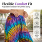 Pantaloni harem cu vopsire tie-dye pentru femei