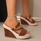 📢📢REDUCERE DE 40%!! 👡🔥 Sandale cu toc pană pentru femei