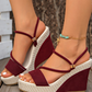 📢📢REDUCERE DE 40%!! 👡🔥 Sandale cu toc pană pentru femei