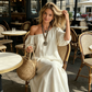 👗Rochie Maxi cu Un Umăr pentru Femei – Mânecă Volantă, Lejeră, Romantică