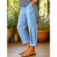 📢📢REDUCERE DE 40%!! ✨👖Pantaloni casual pentru femei, cu talie elastică