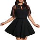 👗Rochie tip pelerină în linie A pentru femei cu dimensiuni mari