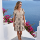 👗Rochie casual pentru femei, în stil boem, cu imprimeu floral