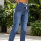 👖 Pantalon de jogging décontracté en jean à cordon de serrage pour femme