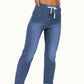 👖 Pantalon de jogging décontracté en jean à cordon de serrage pour femme