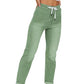 👖 Pantalon de jogging décontracté en jean à cordon de serrage pour femme
