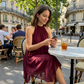 👗Rochie cu gât tip halter și croială asimetrică – Lejeră, largă, tiv modern