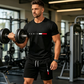 👕 30% REDUCERE ACUM! ⏰ Set pentru bărbați din 2 piese cu imprimeu – Moale și respirabil – Croială lejeră, perfect pentru relaxare vara sau zile casual – Top și pantaloni scurți asortați 🩳