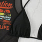 🔥 Set de bikini din 3 piese cu rochie de plajă grafică(bikini + fustă-jachetă din dantelă)😍💓