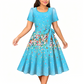😍✨Rochie pentru femei cu imprimeu floral, croială în formă de A🌺👗
