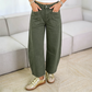 👖✨Pantaloni Largi Femei cu Talie Înalță și Buzunare Mari – Bumbac Spălat Moale, Siluetă Alungită | 3 Culori | S-2XL🌿