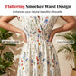 👗Rochie maxi pentru femei cu decolteu în V, talie elastică și imprimeu floral🌿