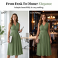 👗Rochie elegantă pentru femei, fără mâneci, cu decolteu în V