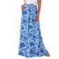 🌸 Pantaloni cu talie înaltă și picior larg, cu imprimeu floral – ușori și fluizi – spate elastic, perfecți pentru vară sau vacanțe la resort – eleganți și comozi ✨