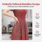 👗Rochie midi lejeră, cu croială evazată, pentru vară