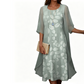 Rochie cu imprimeu și cardigan, set de 2 piese pentru femei