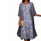 Rochie cu imprimeu și cardigan, set de 2 piese pentru femei
