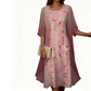 Rochie cu imprimeu și cardigan, set de 2 piese pentru femei