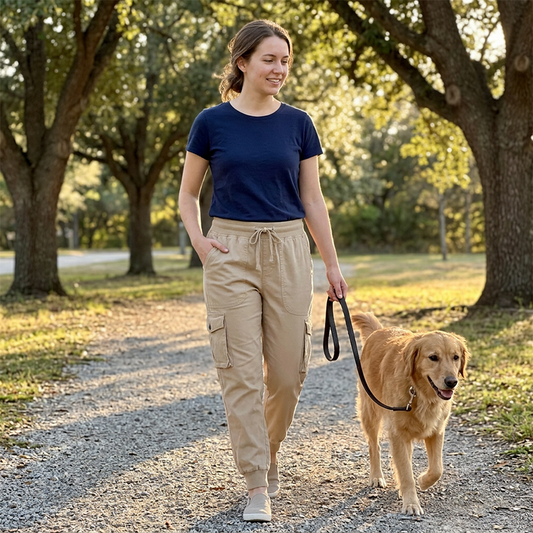 Pantaloni jogger cargo ușori pentru femei, cu buzunare