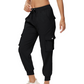 Pantaloni jogger cargo ușori pentru femei, cu buzunare