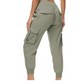 Pantaloni jogger cargo ușori pentru femei, cu buzunare