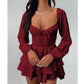 💃Rochie mini cu fustă scurtă și decolteu inimă pentru femei