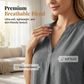 👚 REDUCERE DE 45% PENTRU TIMP LIMITAT! 💥 Bluză Casual pentru Femei, Lejeră, cu Decolteu în V – Mâneci Suflecate, Tiv Asimetric, Nasturi Laterali ✨