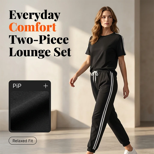 🏃‍♀️Set de două piese casual pentru femei, cu dungi laterale👕👖