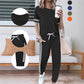 🏃‍♀️Set de două piese casual pentru femei, cu dungi laterale👕👖