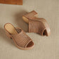 ✨ Sandale elegante casual cu platformă, model cu vârf deschis pentru femei 👡