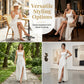💖 Rochie feminină maxi fără mâneci, decolteu pătrat cu croială despicată, confortabilă pentru vacanță