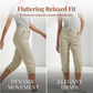 Pantaloni Capri pentru femei, uni, ușori, din amestec premium