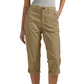 Pantaloni Capri pentru femei, uni, ușori, din amestec premium