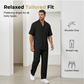 👕 Set casual bărbați 2 piese, cămașă mâneci scurte și pantaloni