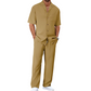 👕 Set casual bărbați 2 piese, cămașă mâneci scurte și pantaloni