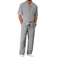 👕 Set casual bărbați 2 piese, cămașă mâneci scurte și pantaloni