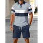Set de cămașă și pantaloni scurți pentru bărbați, două piese