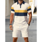 Set de cămașă și pantaloni scurți pentru bărbați, două piese